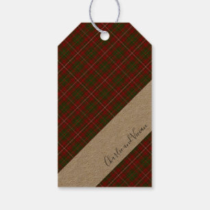 Hay Scottish Klan Tartan Play Mönster Presentetikett
