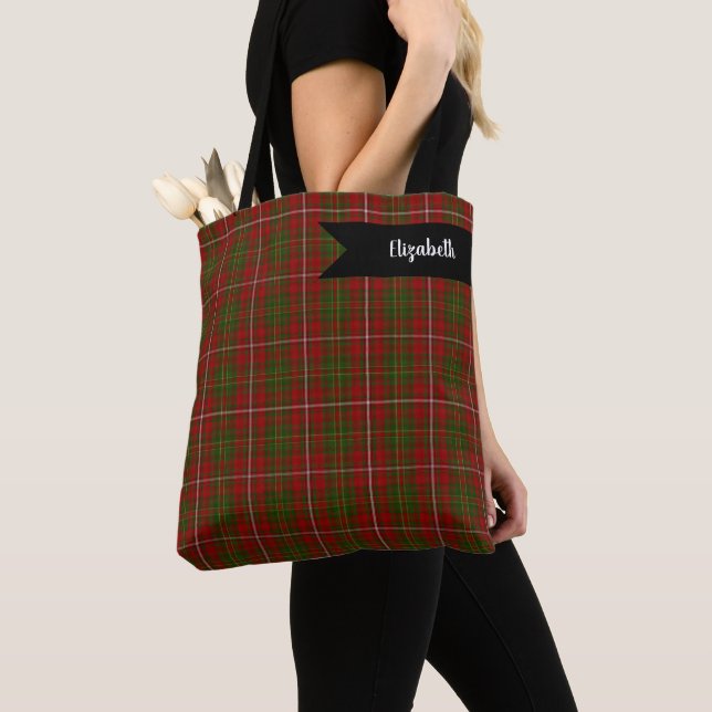 Hay Scottish Klan Tartan Play Mönster Tygkasse (Närbild)