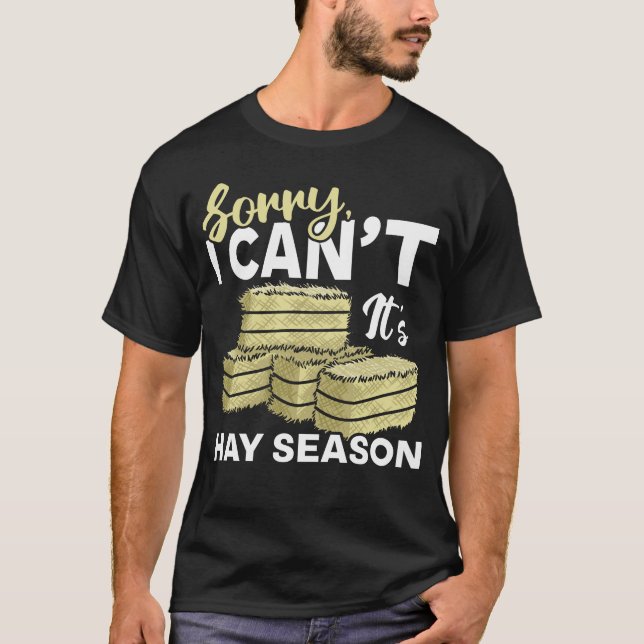 Hay Season Agriculture Hay Farmer T Shirt (Framsida)