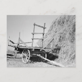 Hay stack och vagn - 1939. vykort
