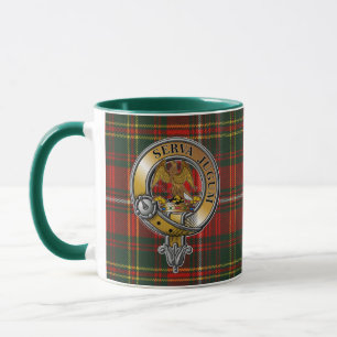 Hay Tartan & Badge Mugg