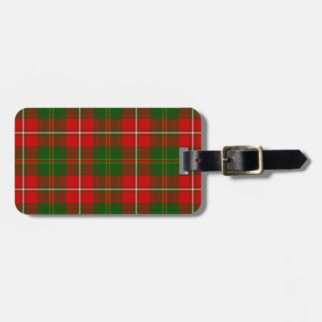 Hay tartan Red grönt plaid Bagagebricka (Horisontell Framsida)