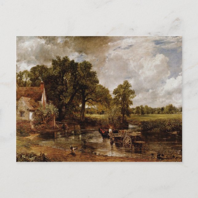 Hay Wain by Constable John (Bästa kvalitet) Vykort (Framsida)