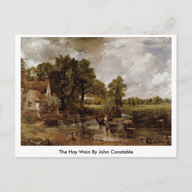 Hay Wain by John Constable Vykort (Framsida)