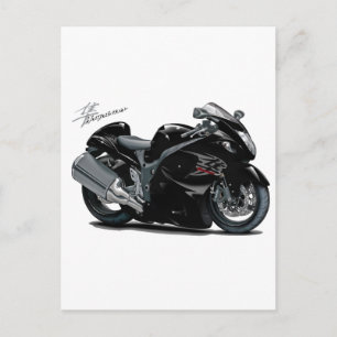 Hayabusa Black Bike Vykort