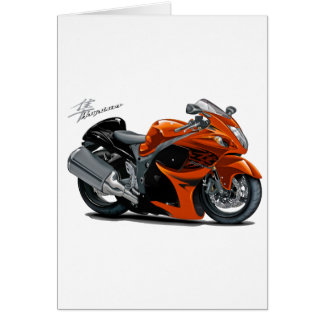 Hayabusa orange cykel hälsningskort