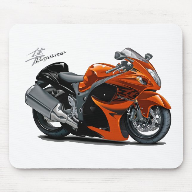 Hayabusa orange cykel musmatta (Framsidan)
