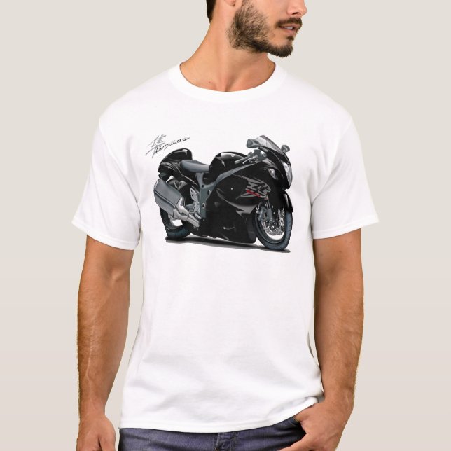 Hayabusa svartcykel t shirt (Framsida)