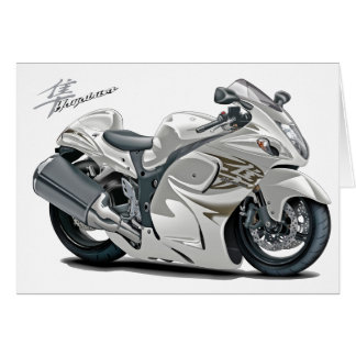 Hayabusa vitcykel hälsningskort