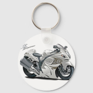 Hayabusa White Bike Nyckelring