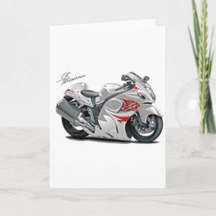 Hayabusa White-Red Bike Kort