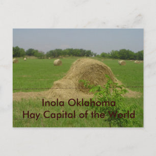 Haybale, Inola OklahomaHay, huvudstad i världen Vykort
