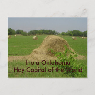Haybale, Inola OklahomaHay, huvudstad i världen Vykort