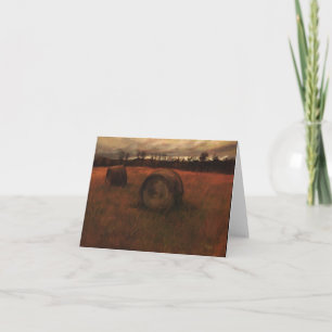 Haybales Notecard Kort