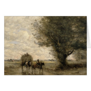 Haycarten, C. 1860 Hälsningskort