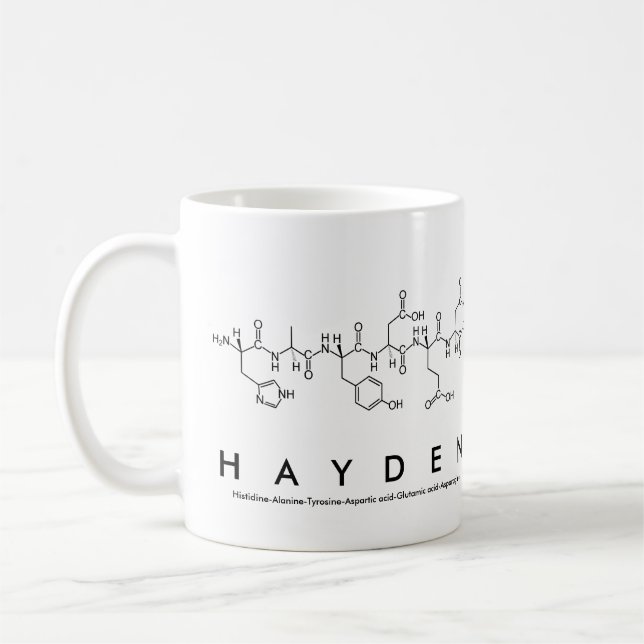 Hayden peptide namn mugg (Vänster)