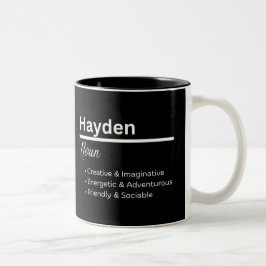 Hayden Pojknamn Definition Personlig Mugg