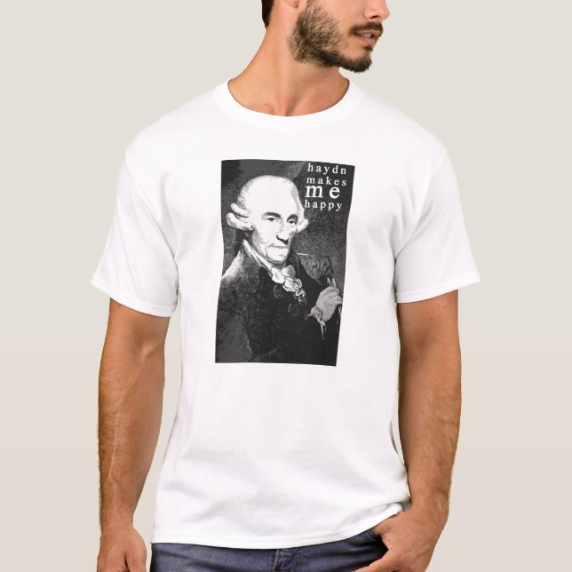 Haydn gör mig lycklig t shirt (Framsida)