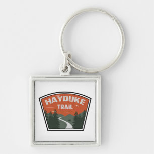 Hayduke Trail Fyrkantig Silverfärgad Nyckelring
