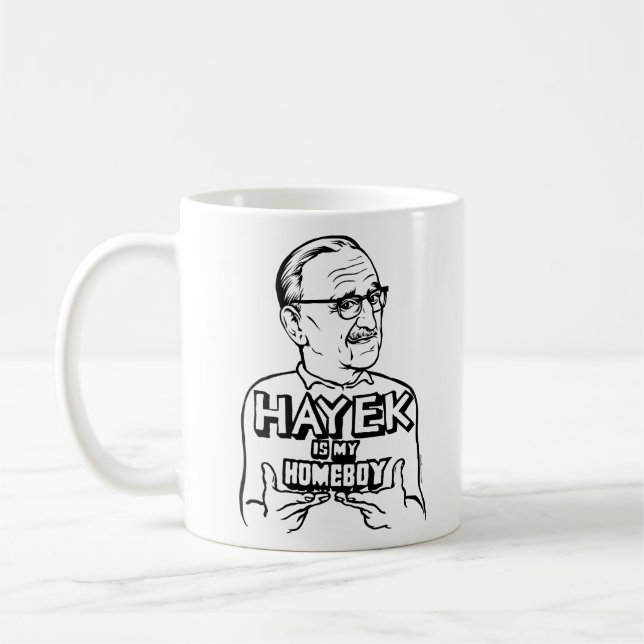 Hayek är min Homeboymugg Kaffemugg (Vänster)