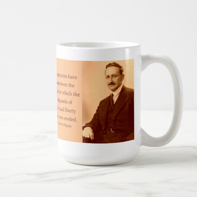 Hayek på nödlägen kaffemugg (Höger)