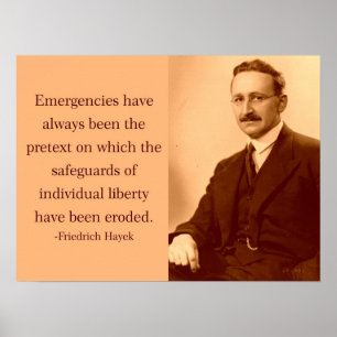Hayek på nödlägen poster