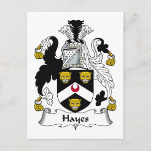 Hayes Family Crest Vykort