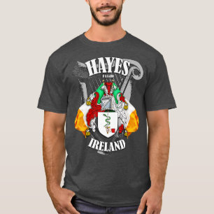 Hayes Family Namn Engelska och irländska T Shirt