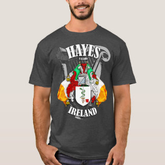 Hayes Family Namn Engelska och irländska T Shirt