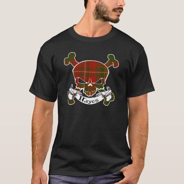 Hayes Tartan Skull Shirt T-shirt (Framsida)