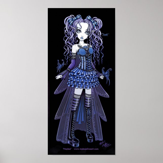 "Haylee" Lila Tatto Butterfly Fairy Poster (Framsidan)