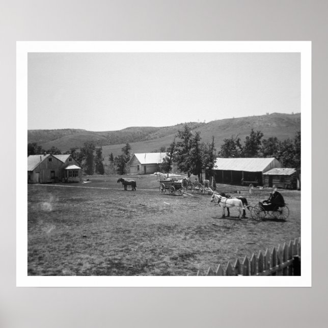 Haylie Ranch, Crook County, Wyoming, c.1890 (b) Poster (Framsidan)