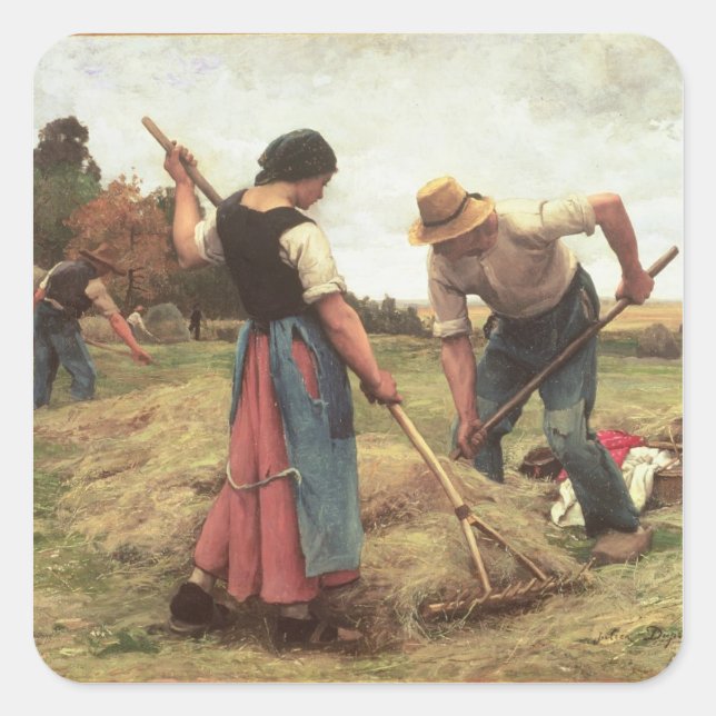 Haymade, 1880 fyrkantigt klistermärke (Framsida)