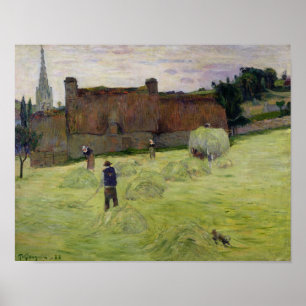 Haymade in Brittany, 1888 Poster