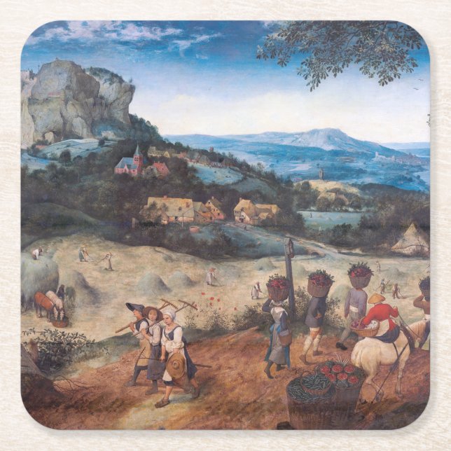 Haymade, Pieter Bruegel Underlägg Papper Kvadrat (Framsidan)