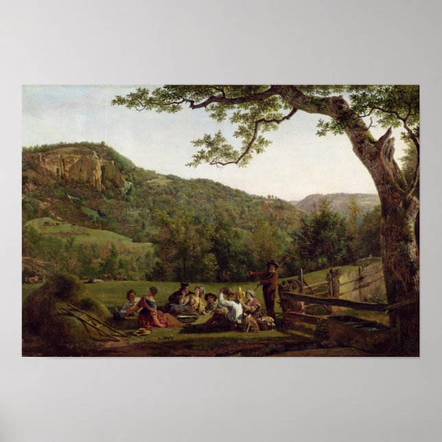 Haymakers Picnicking i Fält Poster (Framsidan)