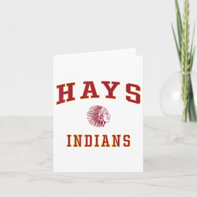 Hays High School Indians _1  Kort (Framsida)