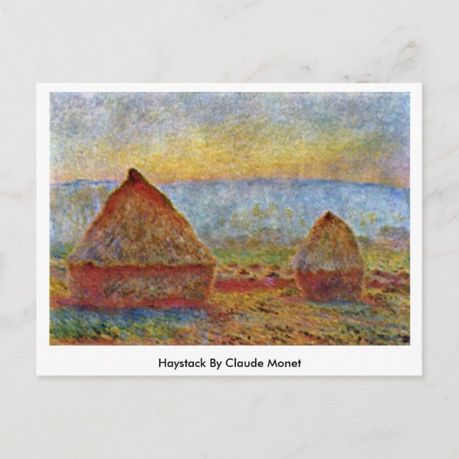 Haystack by Claude Monet Vykort (Framsida)