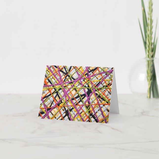 Haystack i Lila Blank Notecard Kort (Framsida)