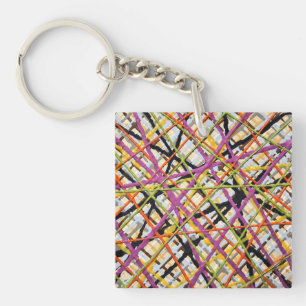 Haystack i Lila Keychain