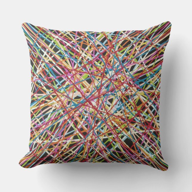 Haystack i Red 20 x 20 utomhus Dekorativ kudde (Framsida)