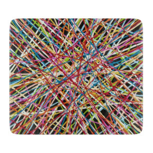 Haystack i rött 6 x 7 deco Glass Caking Board