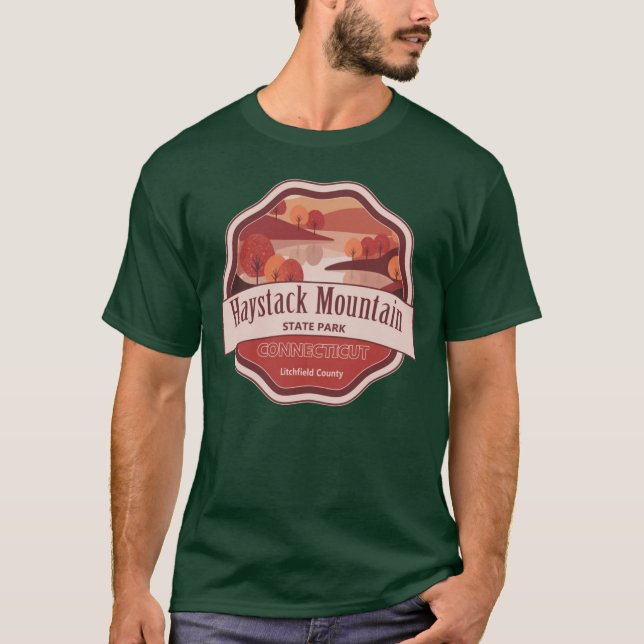 Haystack Mountain State Park Litchfield County Con T Shirt (Framsida)