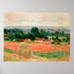 Haystack på Giverny, Claude Monet Poster