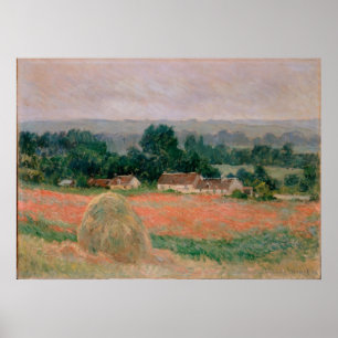 Haystack på Giverny Poster