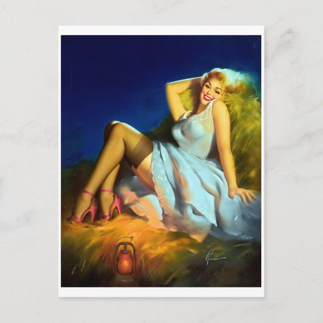 Haystack Pin Up Vykort (Framsida)