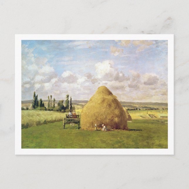 Haystack, Pontoise, 1873 Vykort (Framsida)