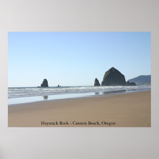 Haystack Sten - Cannon Beach, Oregon Poster (Framsidan)