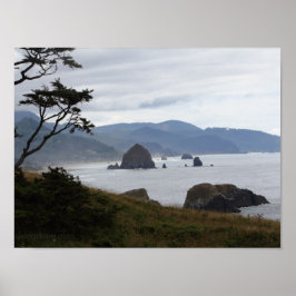 "Haystack Sten från Ecola State Park, Oregon #1" Poster