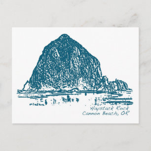 Haystack Sten Illustration Vykort